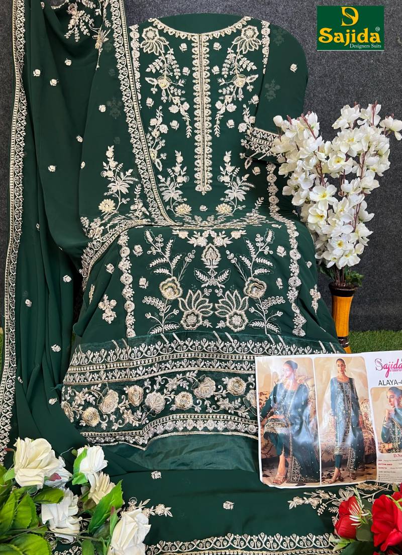 Sajida 1035 Georgette Wholesale Pakistani Salwar Suit Collection - Image 3