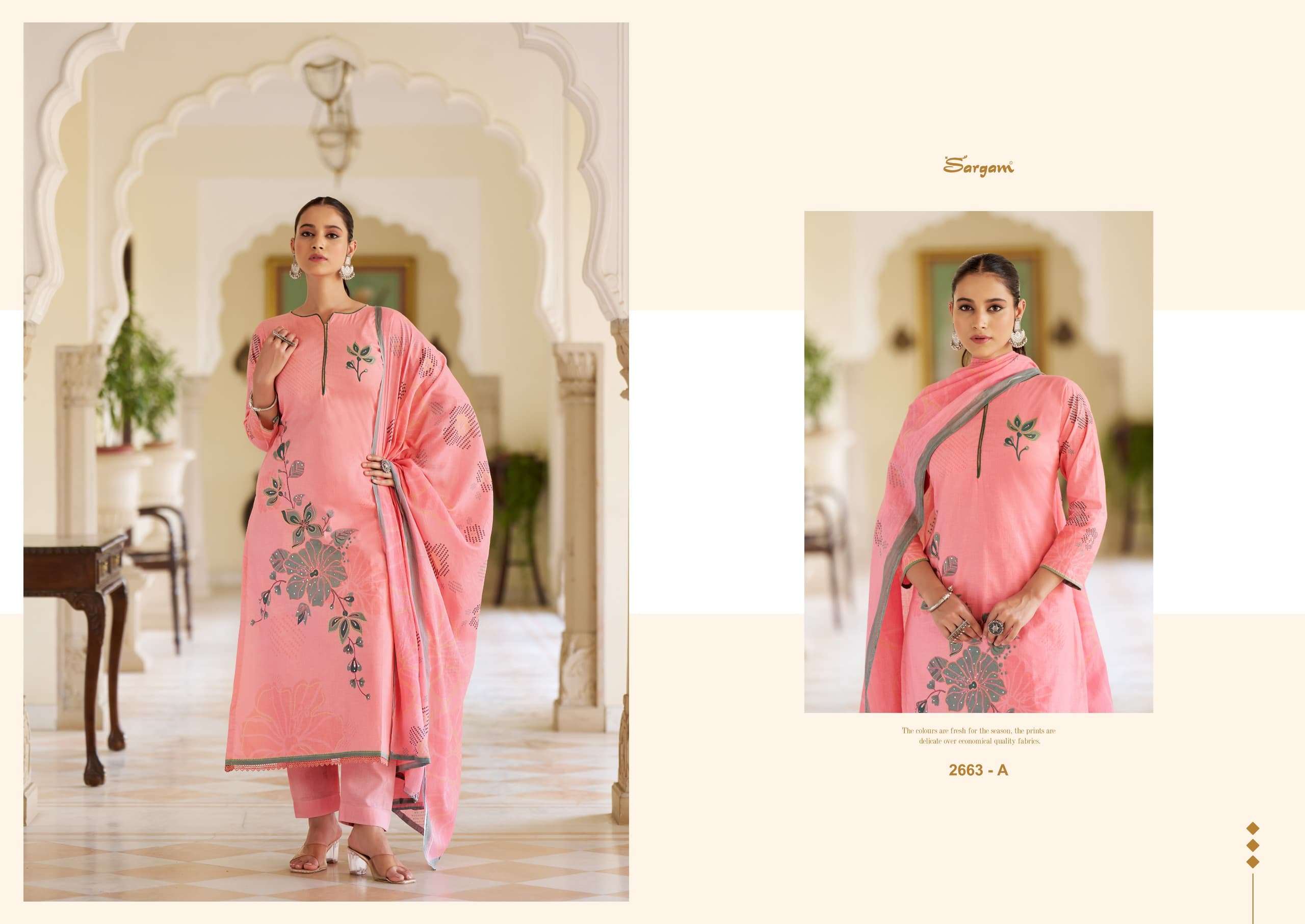 Saragm Fantacy Summer Cotton Printed Wholesale Salwar Suit Catalog - Image 2