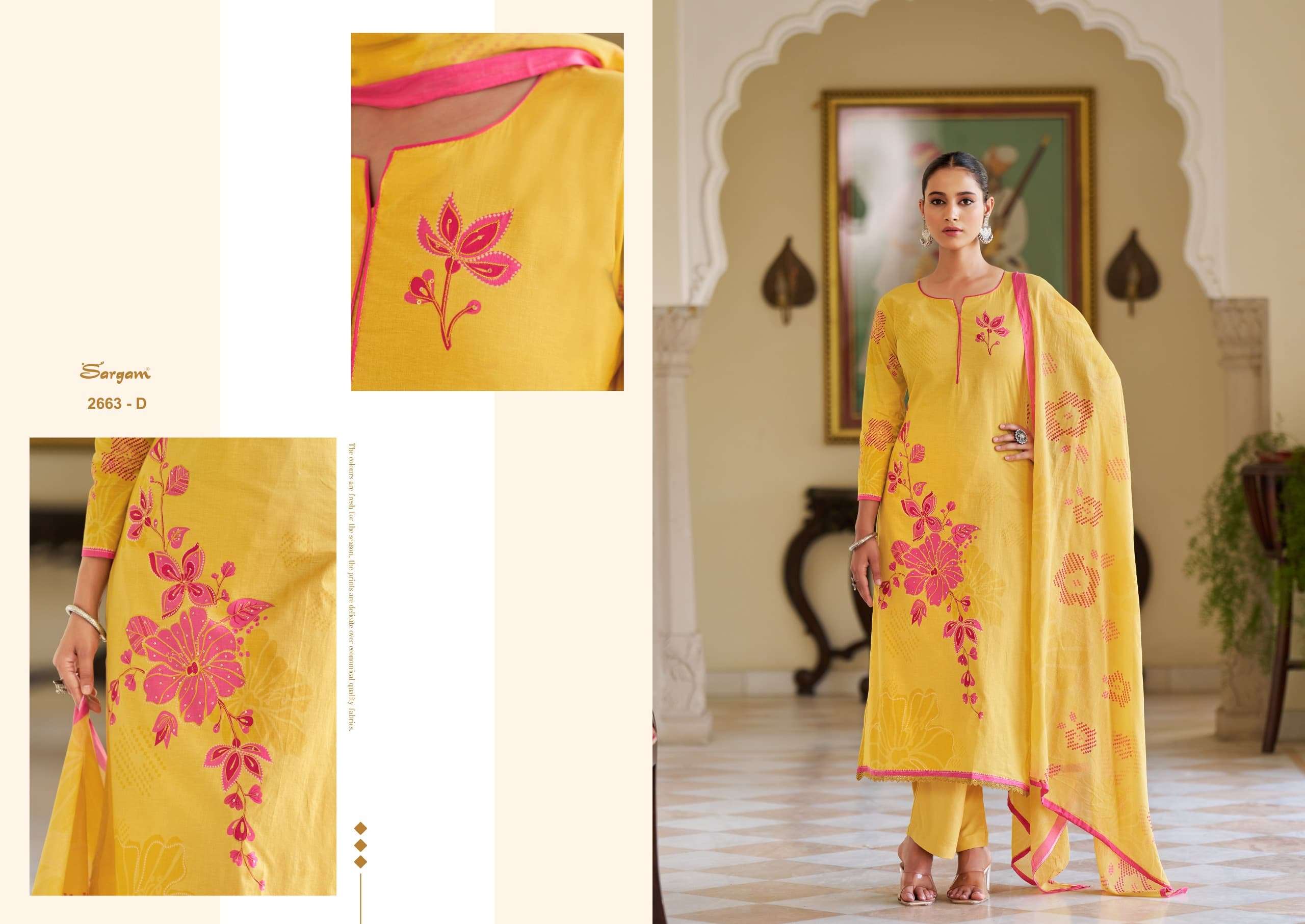 Saragm Fantacy Summer Cotton Printed Wholesale Salwar Suit Catalog - Image 4