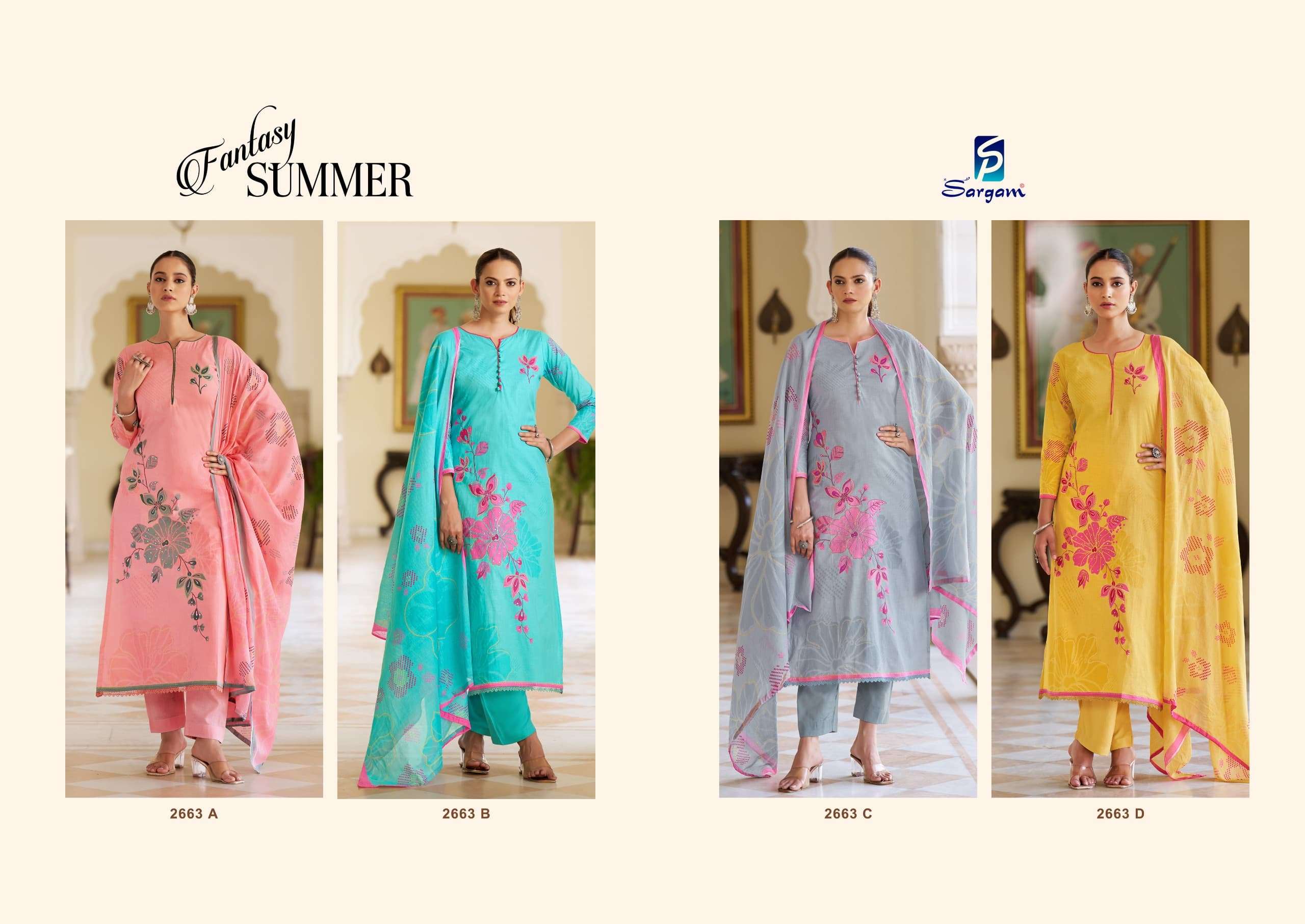 Saragm Fantacy Summer Cotton Printed Wholesale Salwar Suit Catalog - Image 6