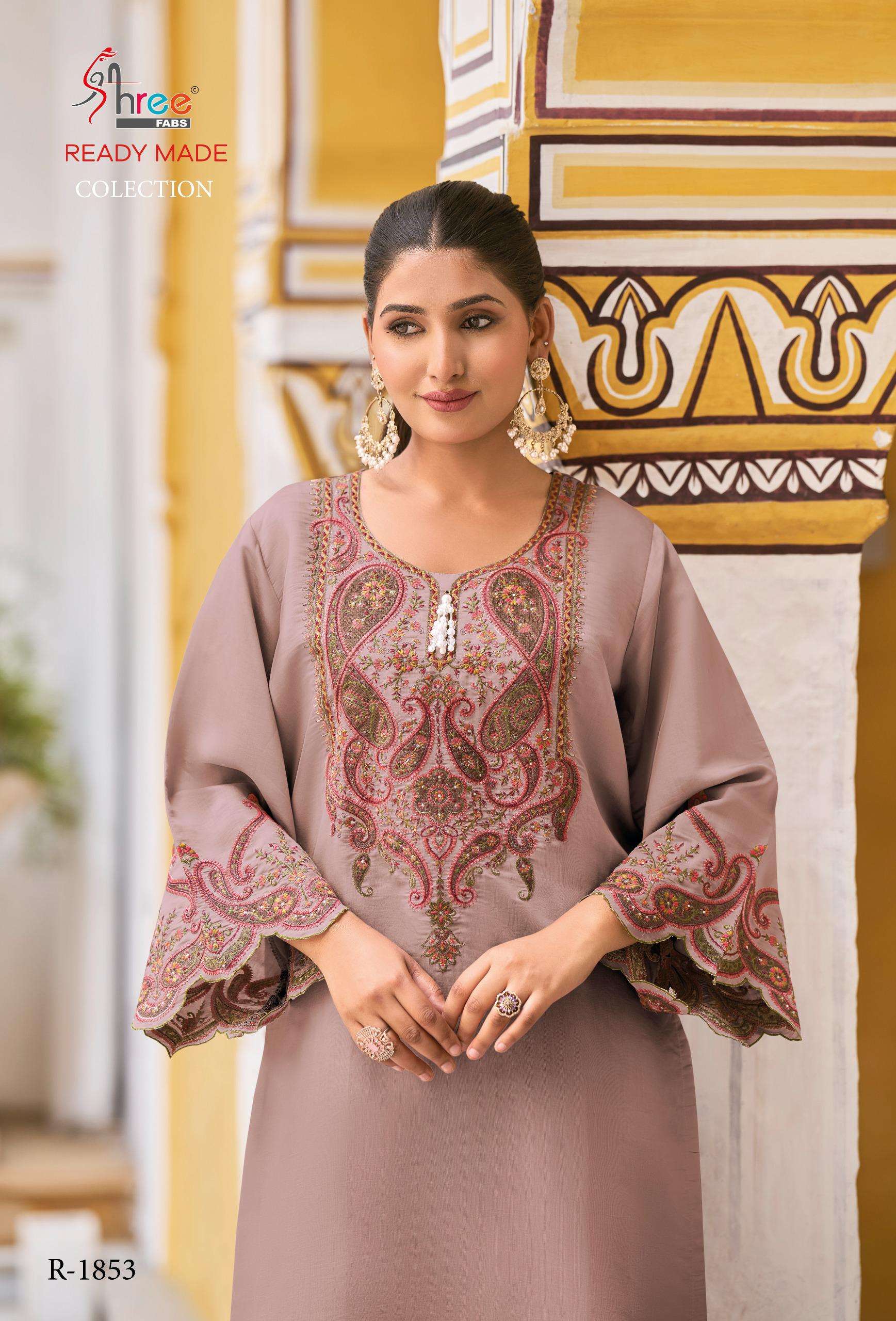 Shree Fabs R1853 Wholesale Viscose Silk Designer Salwar Kameez 