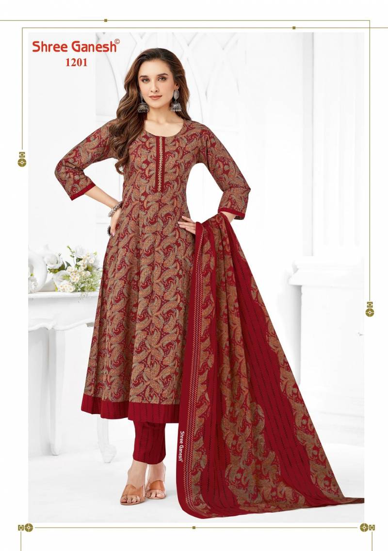 Shree Ganesh Zaanat Vol 2 Anarkali Kurti Pant With Dupatta