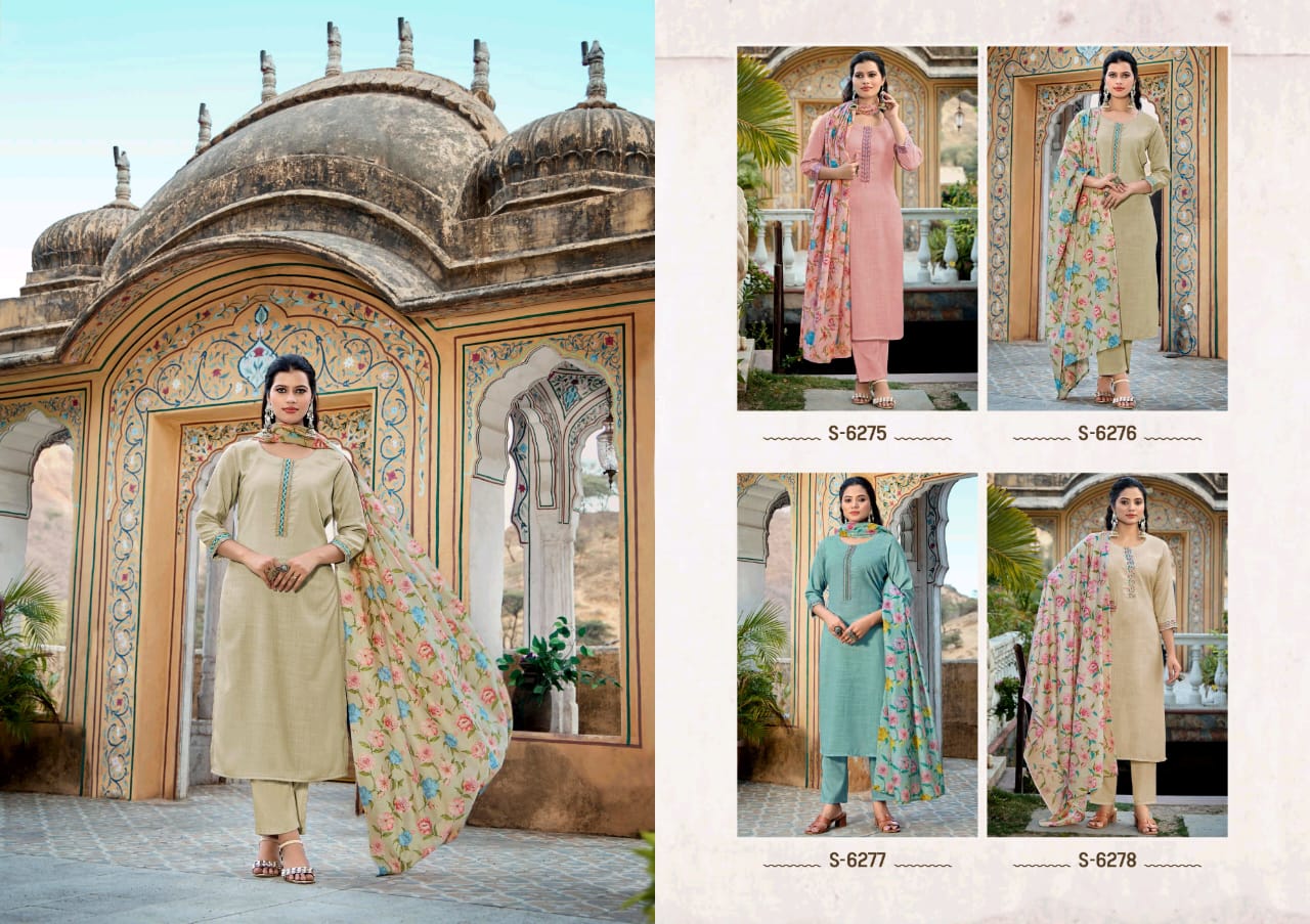 Subhash Sarees Harunika 3 Piece Poly Cotton Salwar Suit Catalog - Image 3