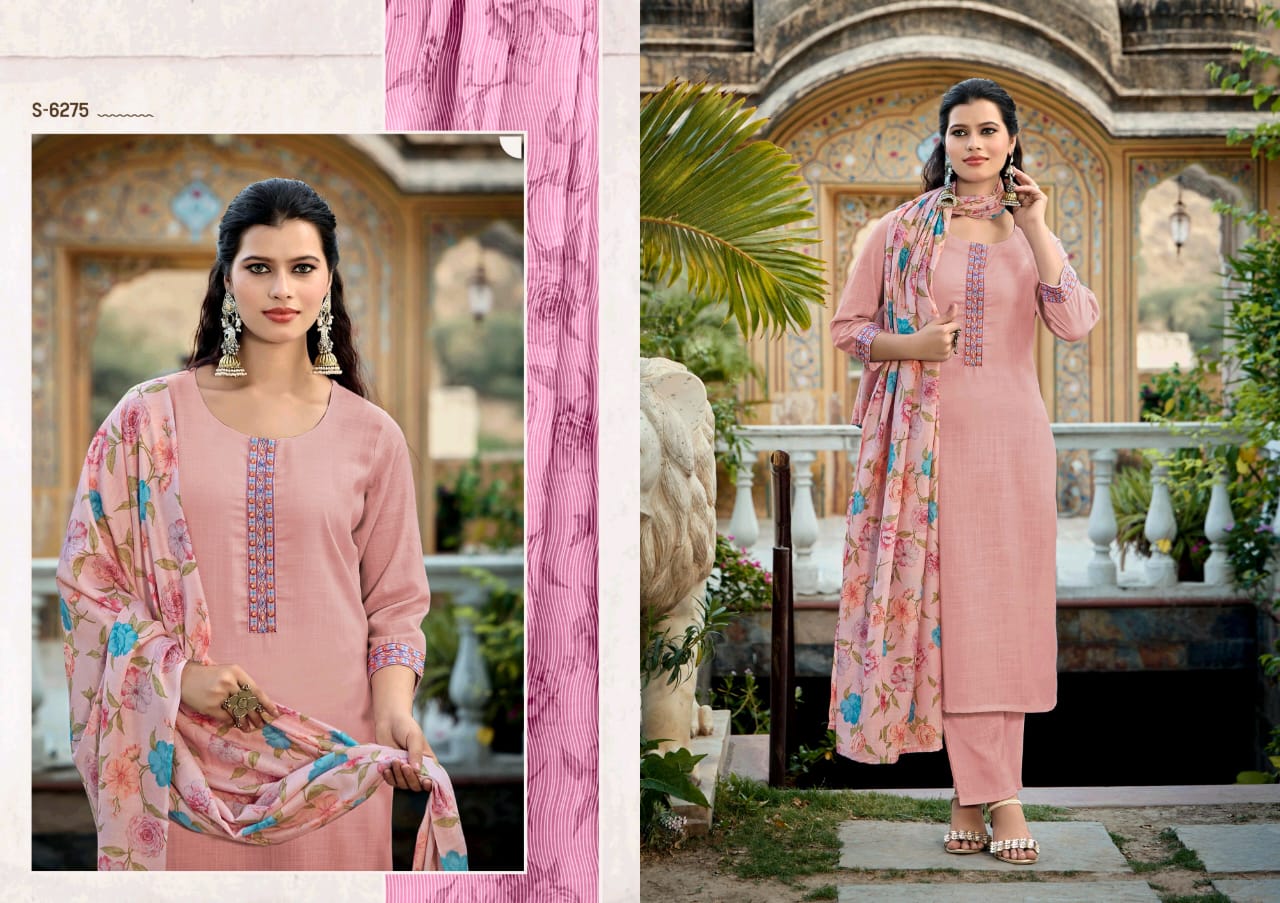 Subhash Sarees Harunika 3 Piece Poly Cotton Salwar Suit Catalog - Image 4