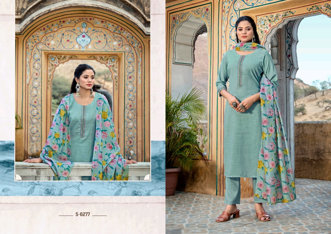 Subhash Sarees Harunika 3 Piece Poly Cotton Salwar Suit Catalog - Image 6