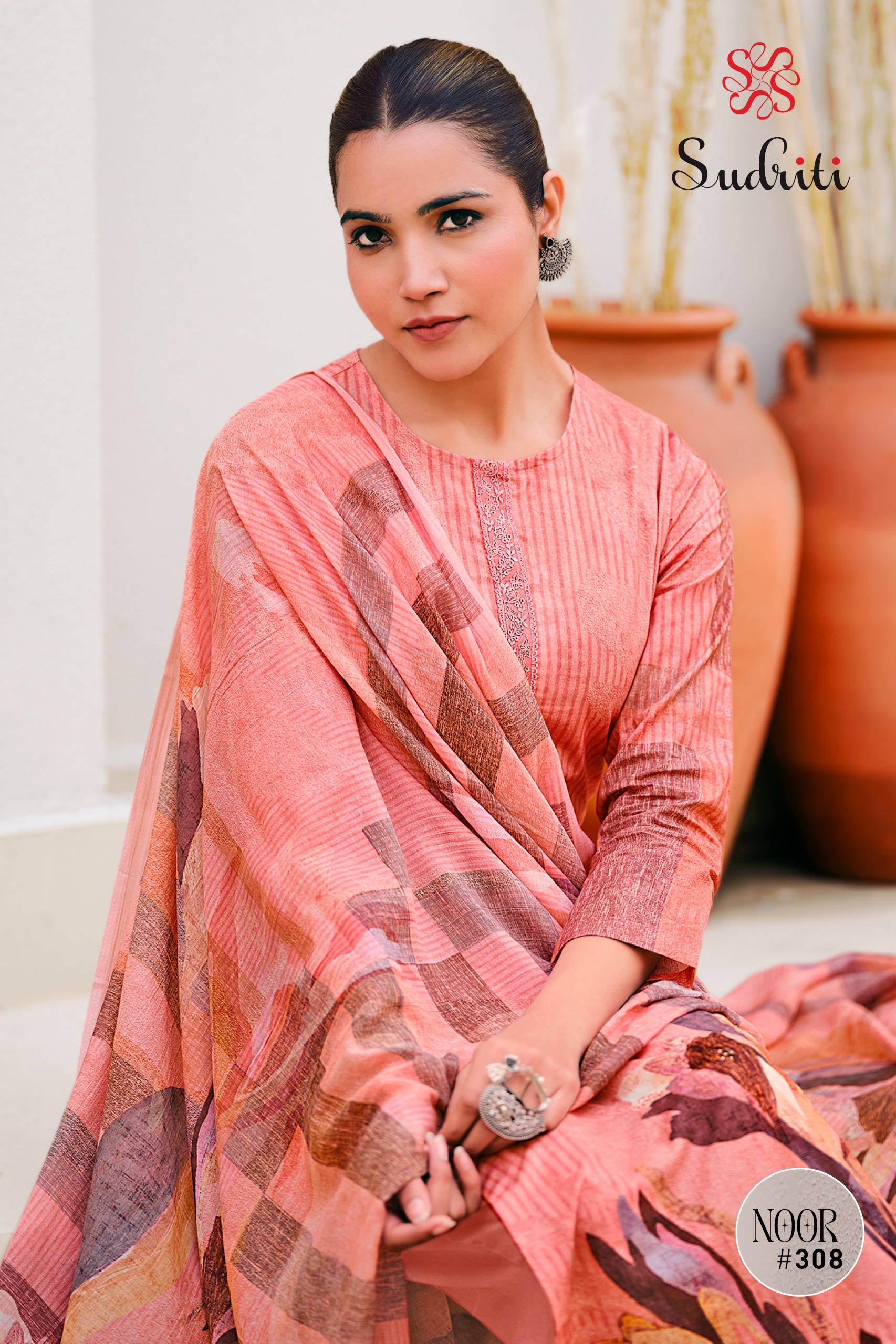 Sudriti Noor Wholesale Pure Cotton Salwar Suit Organza Collection - Image 4