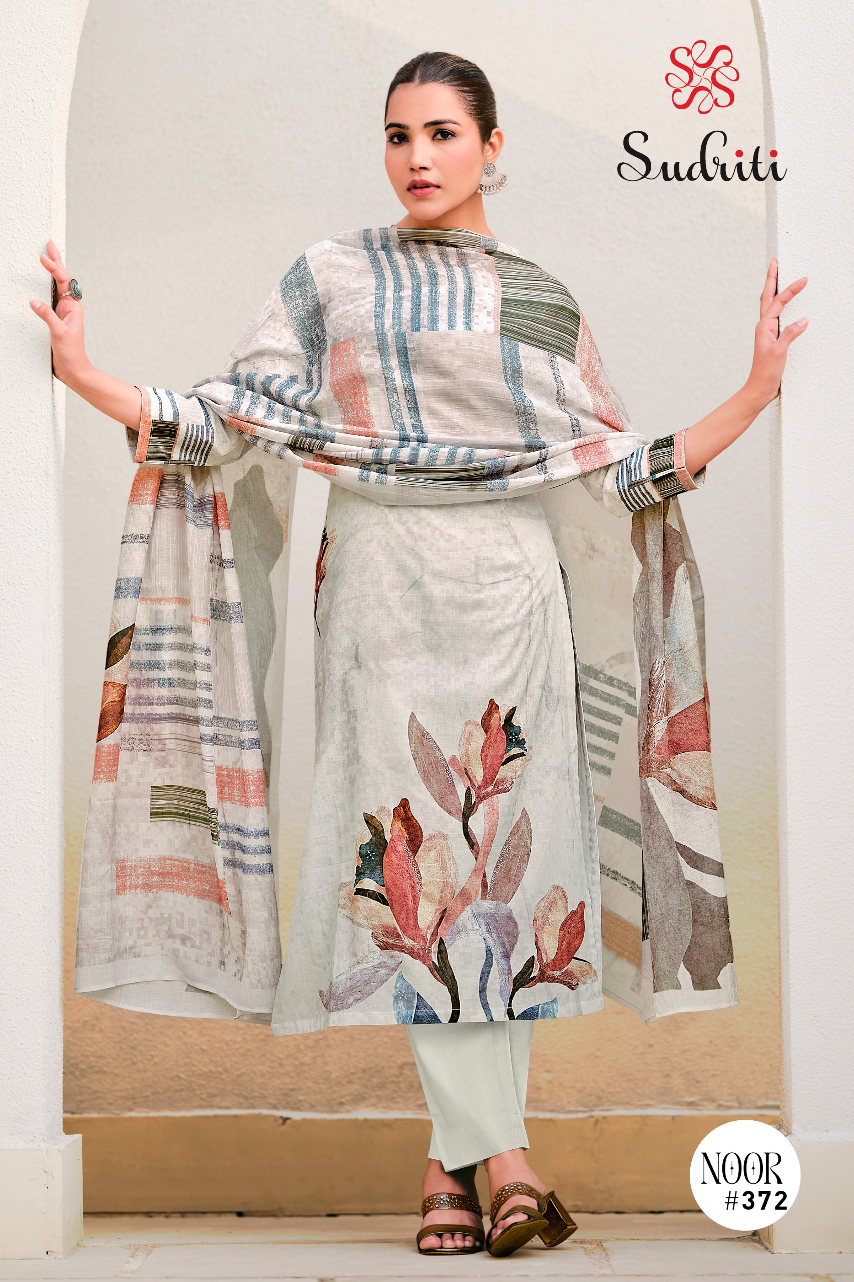 Sudriti Noor Wholesale Pure Cotton Salwar Suit Organza Collection - Image 8