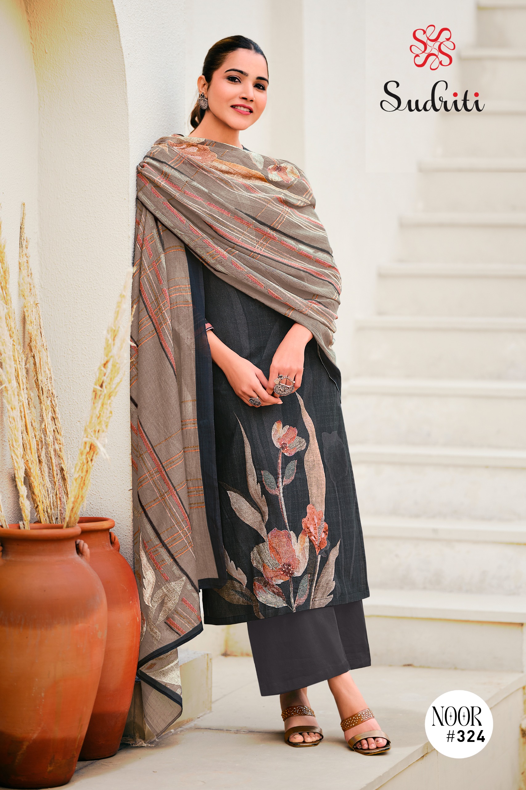 Sudriti Noor Wholesale Pure Cotton Salwar Suit Organza Collection - Image 9