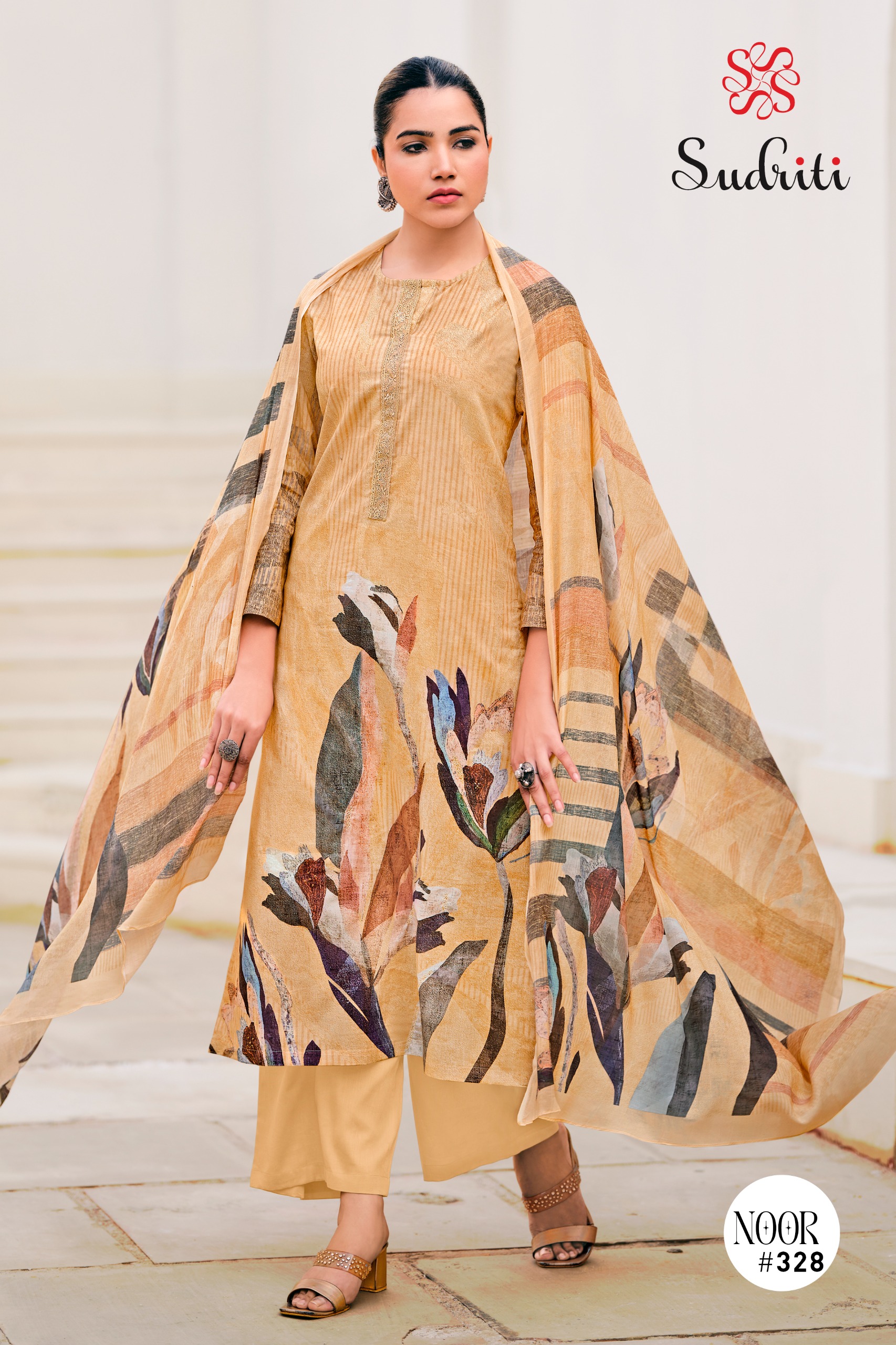 Sudriti Noor Wholesale Pure Cotton Salwar Suit Organza Collection - Image 10