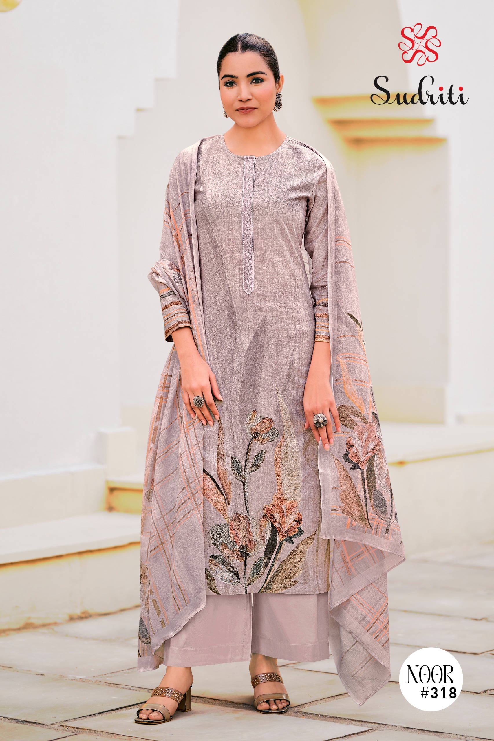 Sudriti Noor Wholesale Pure Cotton Salwar Suit Organza Collection