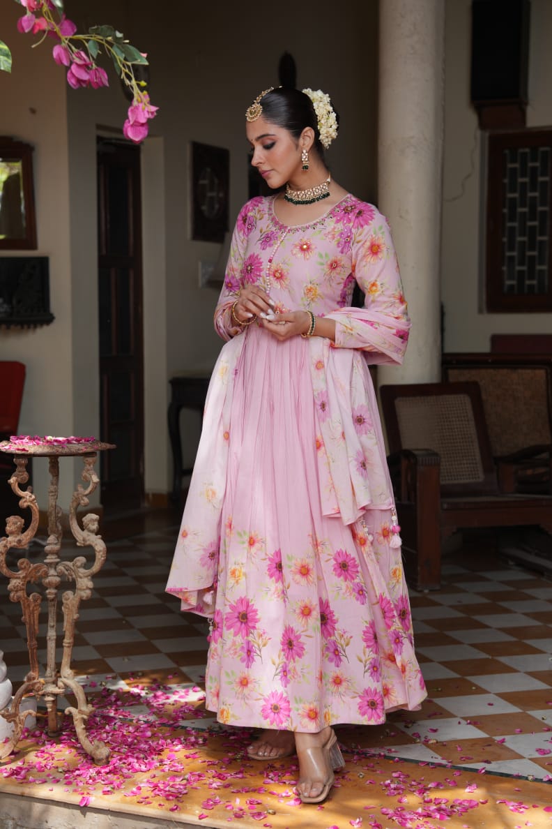 Tanyaa P 250 Cotton Readymade Aanarkali Suit Catalog