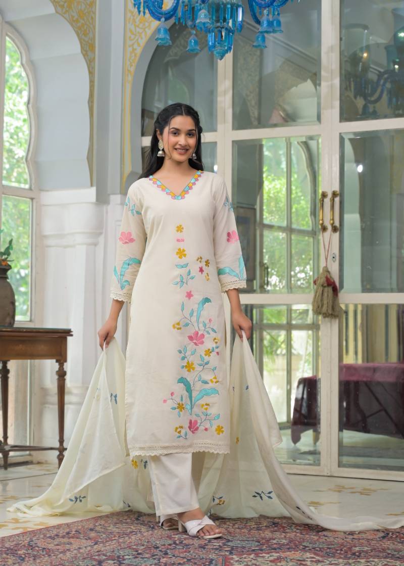 Tanyaa P 369 Mul Wholesale Cotton Kurti Bottom With Dupatta Catalog - Image 5