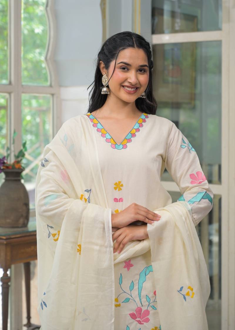 Tanyaa P 369 Mul Wholesale Cotton Kurti Bottom With Dupatta Catalog - Image 4