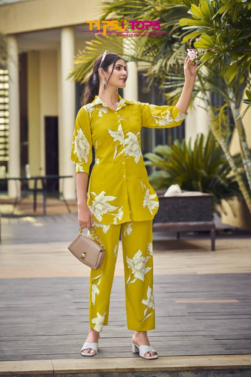Tips And Tops Lifestyle Wholesale Co Ord Set Rayon Printed Collection