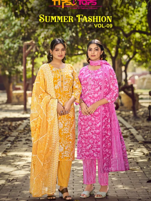 Tips & Tops Summer Fashion Vol 09 Readymade Cotton Kurti Catalog