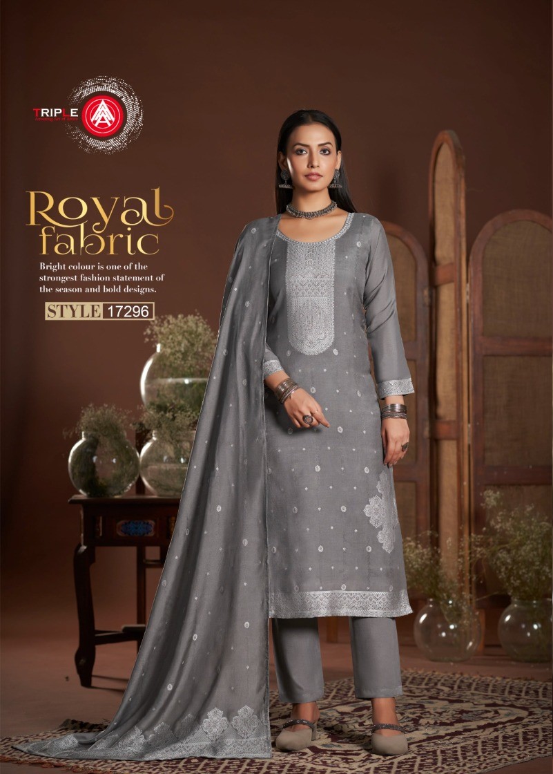 Triple KIA Light Muslin Lakhnavi Salwar Suits Collection