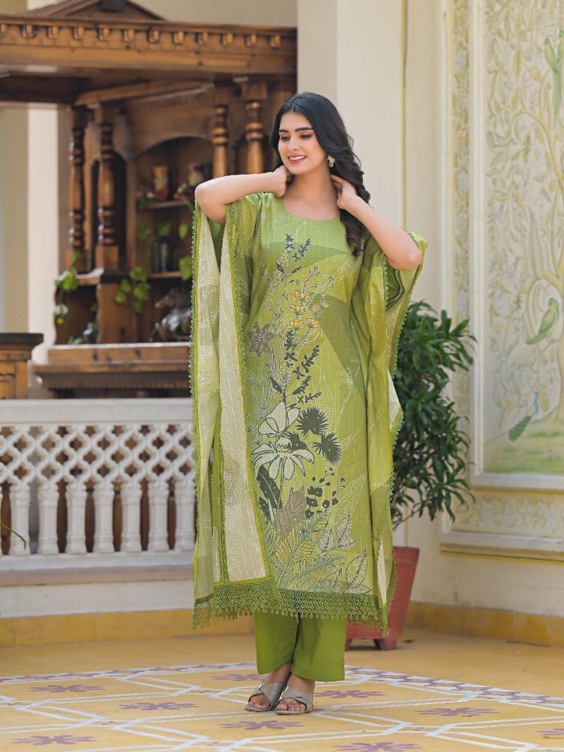 VE P 379 Cotton Fancy Kaftan with Bottom Wholesale Catalog