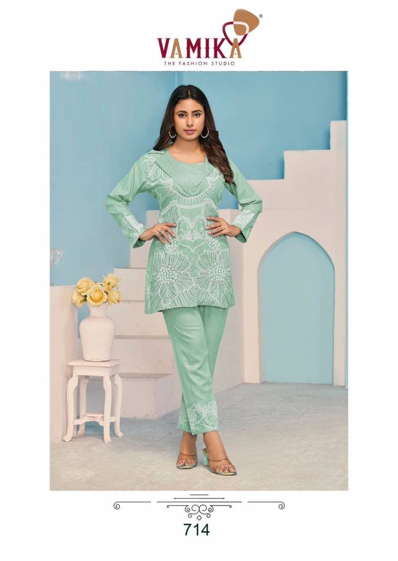 Vamika Nx Veera Vol 3 Readymade Rayon Code Set Wholesale Collection - Image 5