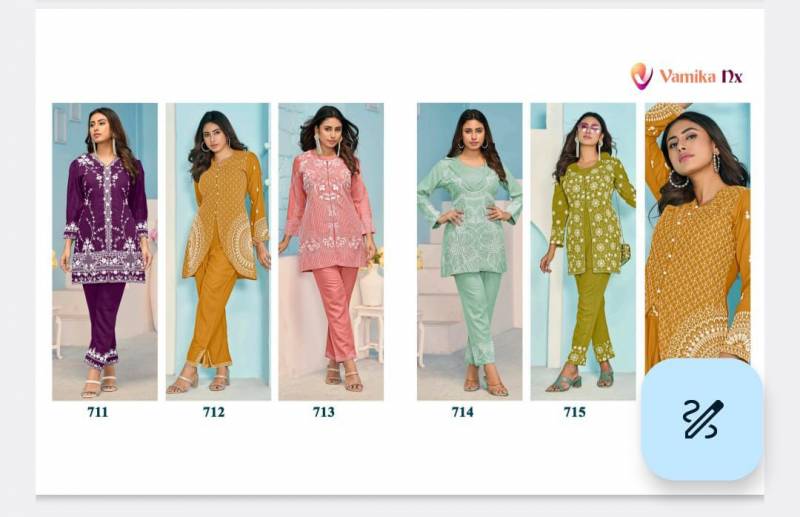 Vamika Nx Veera Vol 3 Readymade Rayon Code Set Wholesale Collection - Image 6