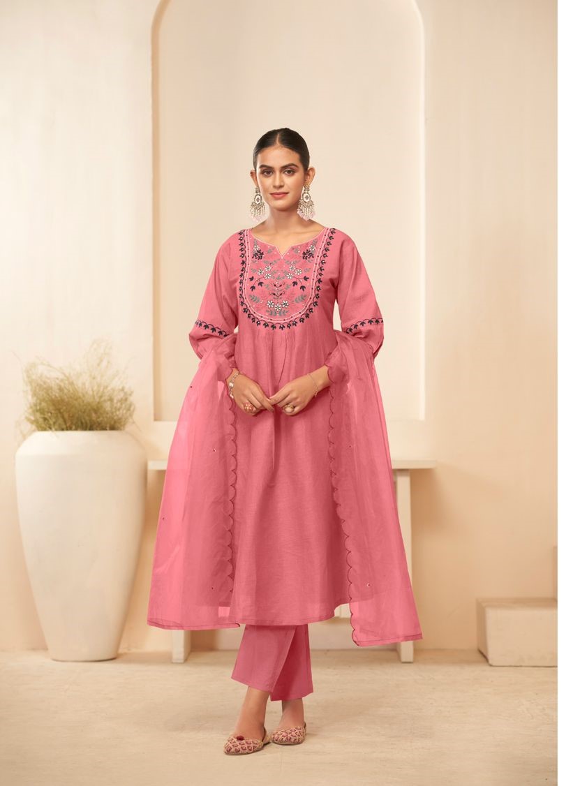 Vamika Rasmalai Vol-01 Wholesale Cotton Kurti Bottom Dupatta