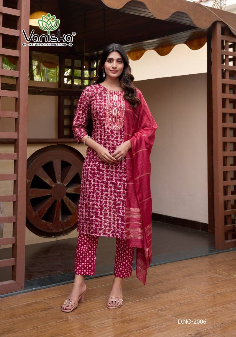 Vaniska Sunrise Vol 2 Straight Kurti Bottom With Dupatta Collection