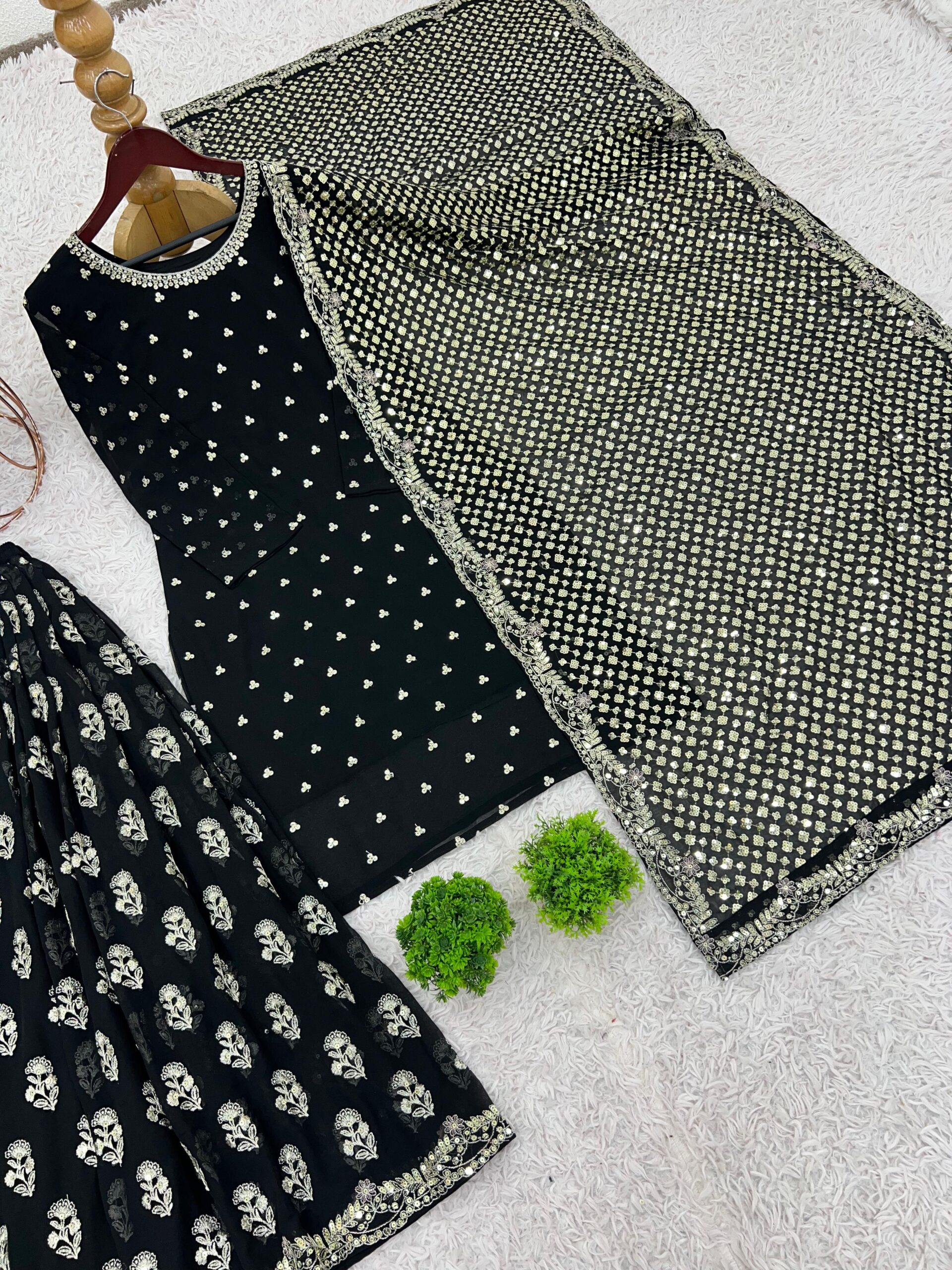 Vardan SSR-513 Wholesale Embroidered Sharara Plazzo - Image 2