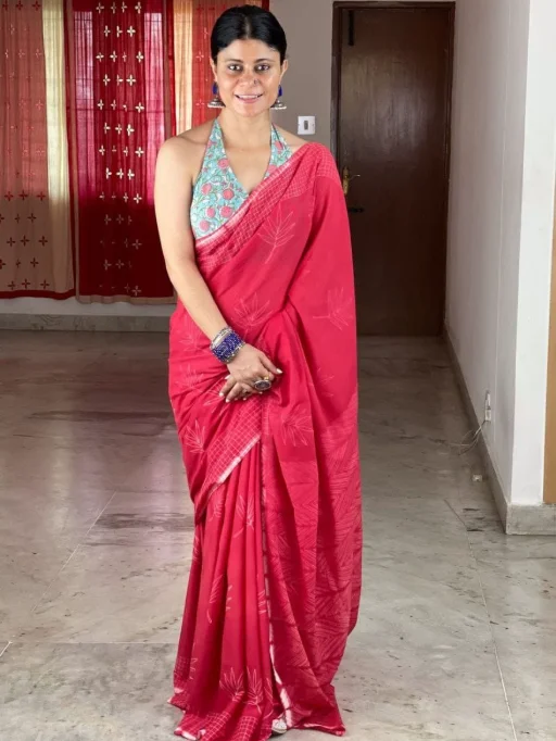 Vakratund Digital Print Chanderi Cotton Wholesale Saree