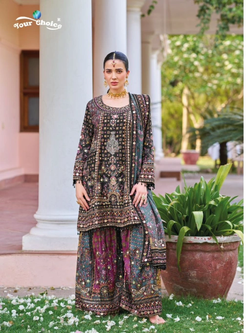 Your Choice Seerat 2 Heavy Chinon Designer Salwar Suit Collection - Image 2