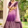 Zeel 5057-Purple Art Silk Reception Wear Lehenga