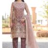 Ziaaz Designs 777 Embroidered Wholesale Organza Pakistani Suit
