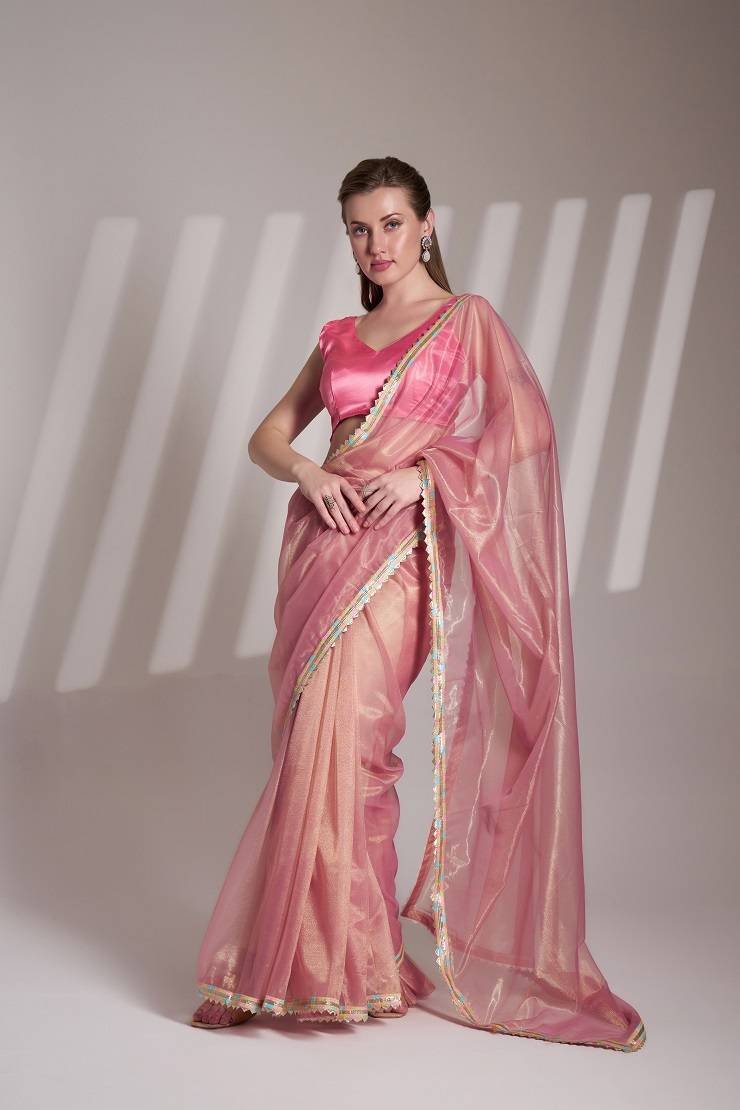 Ziva 35 Party Wear Twin net Stylish Wholesale Saree Collection