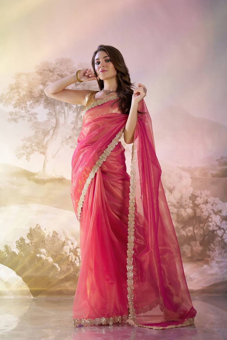 Ziva 35 Party Wear Twin net Stylish Wholesale Saree Collection - Image 6