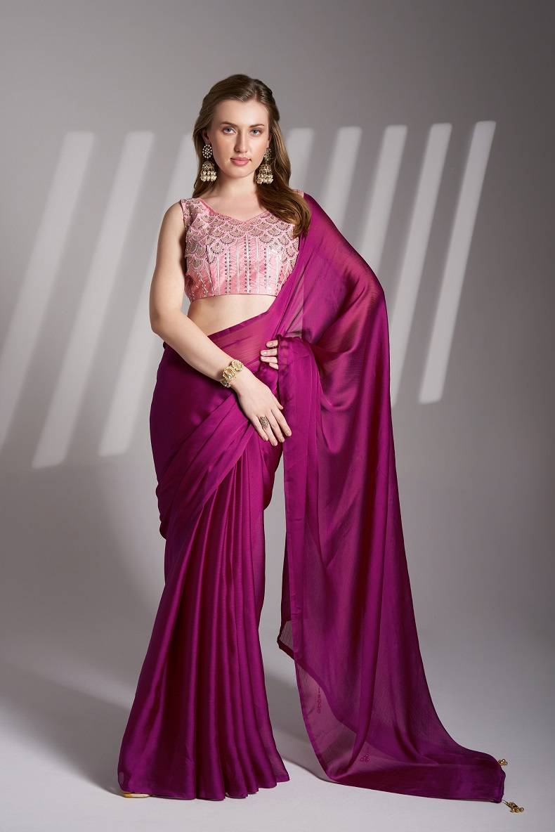 Ziva 38 Beautiful Wholesale Chiffon Party Wear Stylish Saree Collection