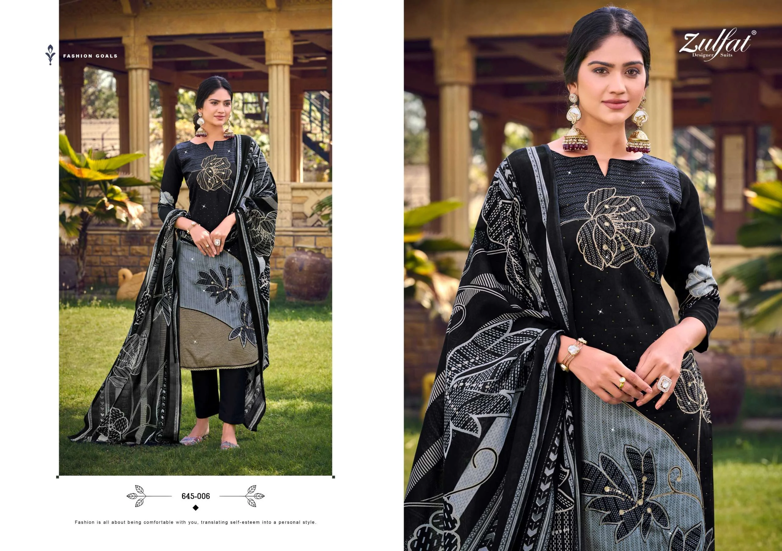 Zulfat Sajni Vol 7 Jam Cotton print Salwar Suit Catalog - Image 2