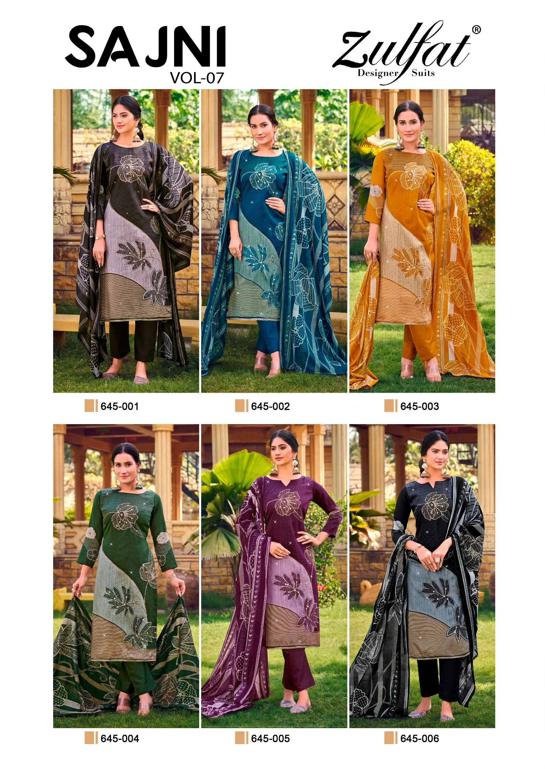 Zulfat Sajni Vol 7 Jam Cotton print Salwar Suit Catalog - Image 8