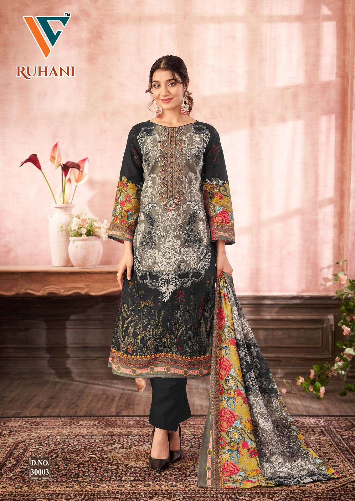 Vandana Creation Rhuhani Vol 30 Wholesale Cotton Pakistani Dress Material - Image 3