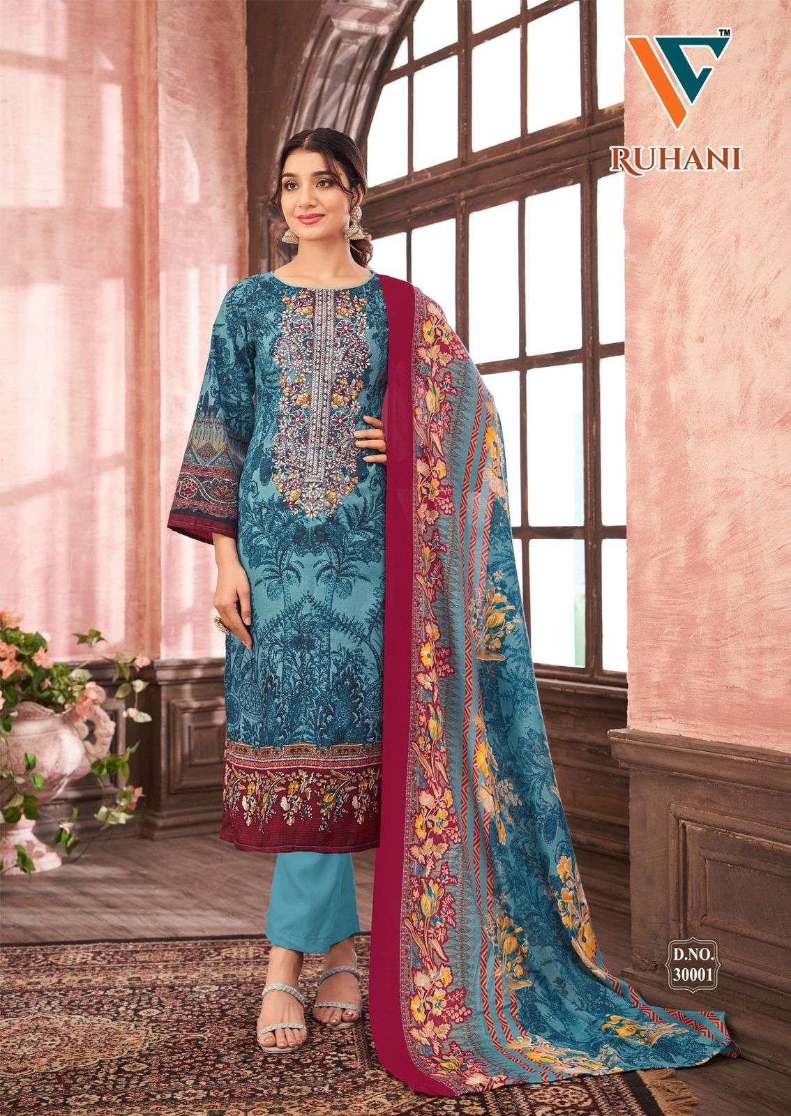 Vandana Creation Rhuhani Vol 30 Wholesale Cotton Pakistani Dress Material - Image 2