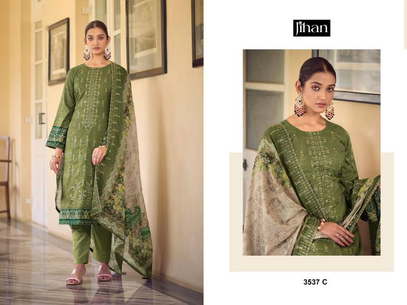 Vardan Jihan 3537 Wholesale Cotton Pakistani Salwar Kameez - Image 3
