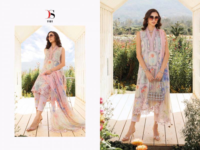 Deepsy Maria B M Print 25 Chiffon Dupatta Pakistani Salwar Suit - Image 6