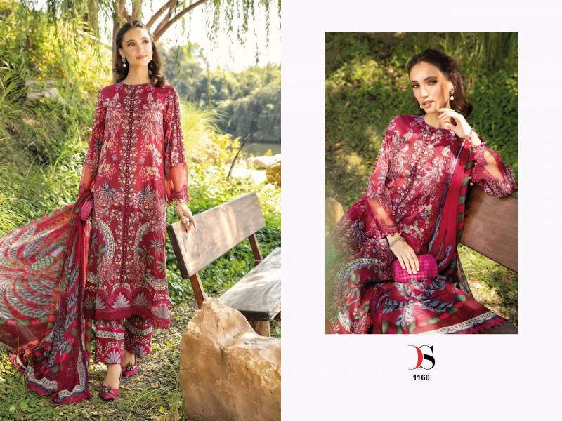 Deepsy Maria B M Print 25 Chiffon Dupatta Pakistani Salwar Suit - Image 2