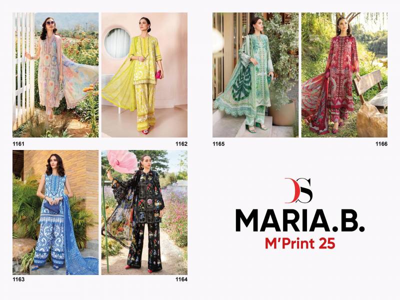 Deepsy Maria B M Print 25 Chiffon Dupatta Pakistani Salwar Suit - Image 7