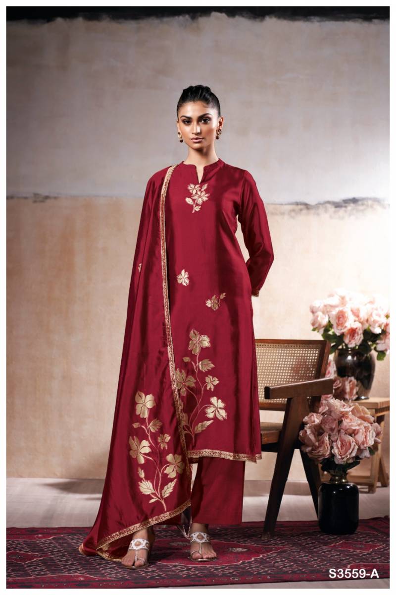 Ganga Paulina Viscose Woven Silk Jacquard Salwar Kameez Catalog