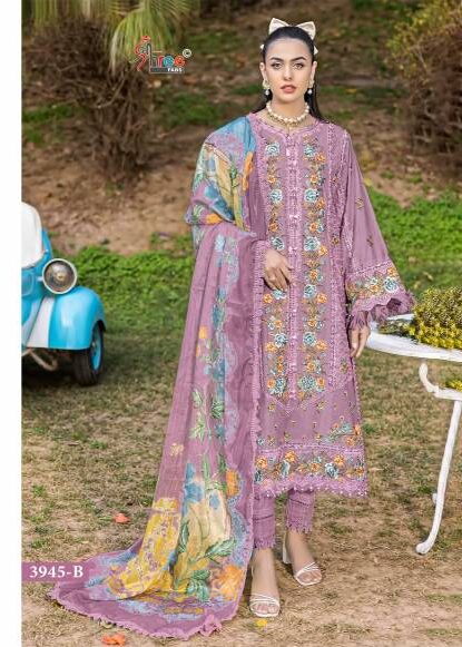 Shree Maria B Color Collection Vol 3 Chiffon Dupatta Pakistani Suits Catalog