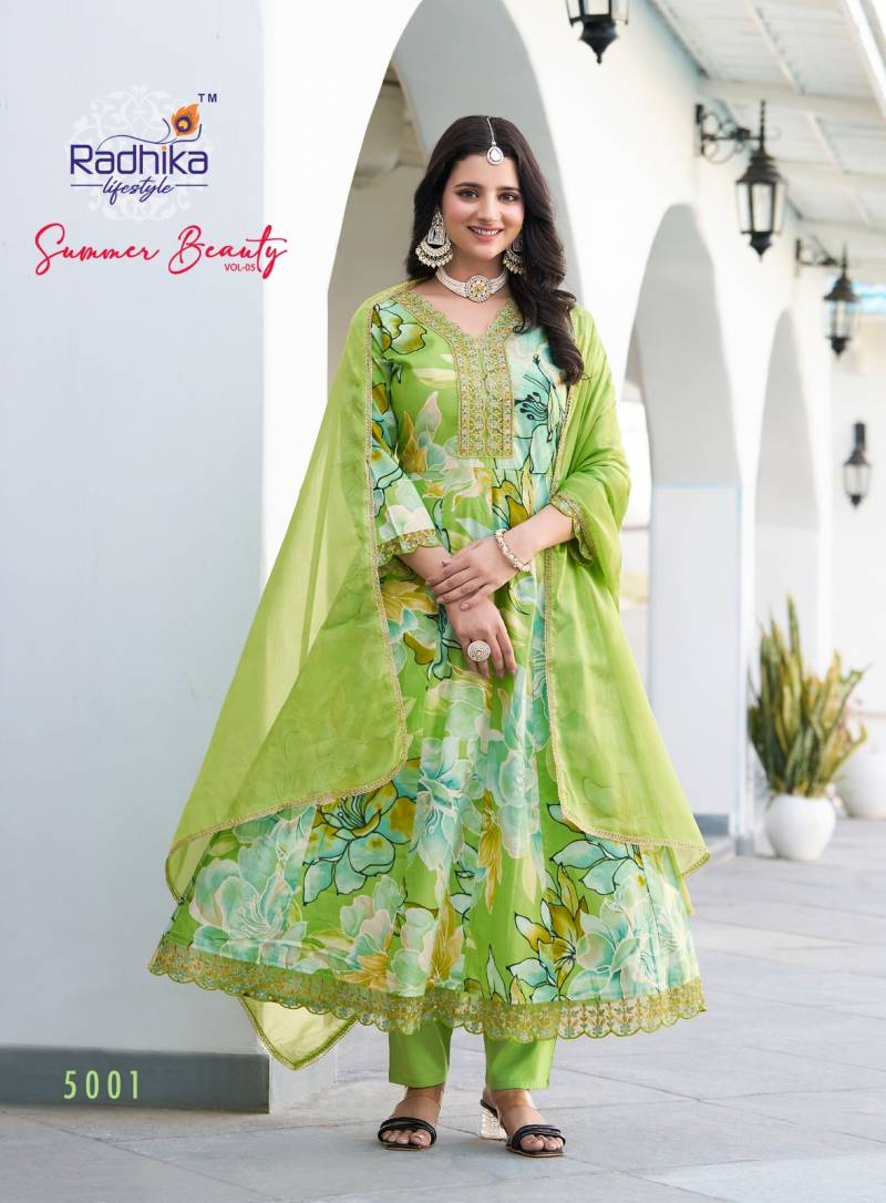 Radhika Summer Beauty Vol 5 Anarkali Ready Made Set
