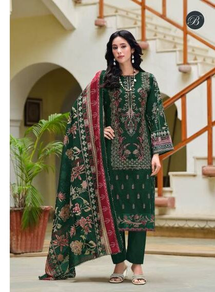 Belliza Zareen Cotton Printed Dress Material Catalog