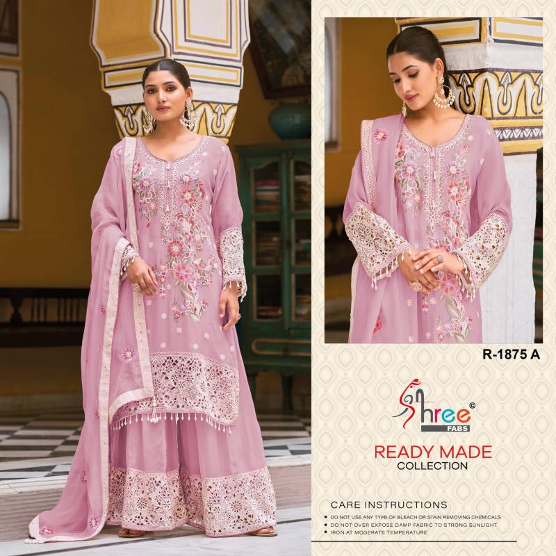 Shree R 1875 Ready Made Pakistani Salwar Kameez Catalog - Image 4