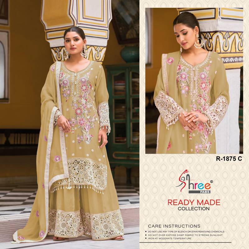 Shree R 1875 Ready Made Pakistani Salwar Kameez Catalog - Image 3