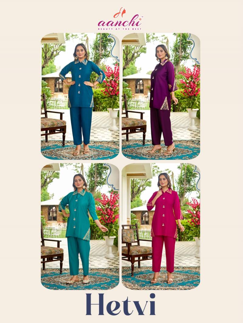 Aanchi Hetvi Vatican Fabric Wholesale Fancy Co Ord Set Collection — Wholesale, Aanchi wholesale from Surat — view 5