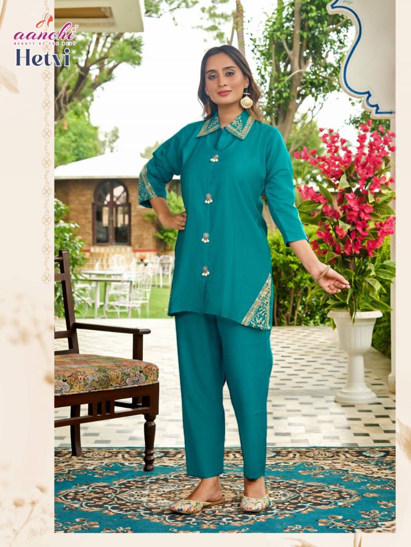 Aanchi Hetvi Vatican Fabric Wholesale Fancy Co Ord Set Collection — Wholesale, Aanchi wholesale from Surat — view 2