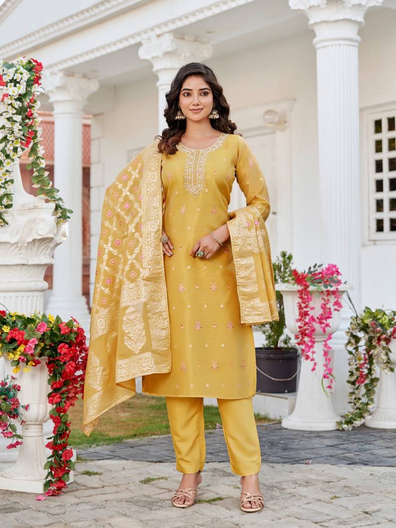 Aanchi Namasvi Wholesale Kurti Pant Dupatta Collection - Image 4